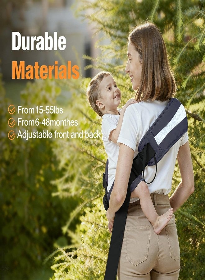 Funito Toddler Carrier Sling for Newborn to Toddler, Ring Sling Baby Carrier 15–55 lbs with Breathable & Anti-Slip Seat Cushion for Comfort, Lightweight Travel-Friendly (Dark Gray) - Image 3